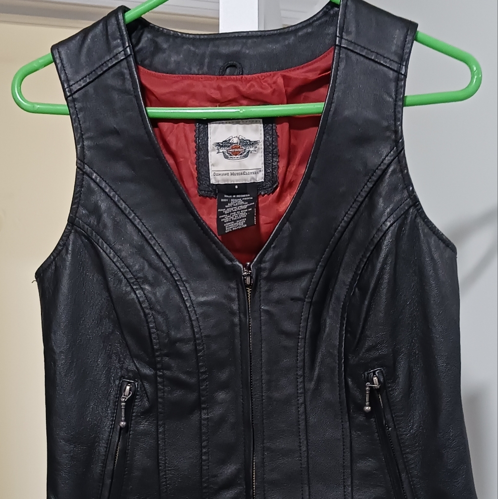 Harley Davidson leather vest